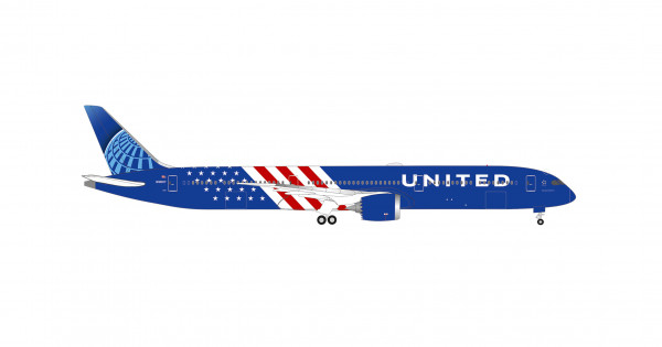 Herpa Wings Boeing 787-10 United "America 250" N91007 1:500 Modellflugzeug