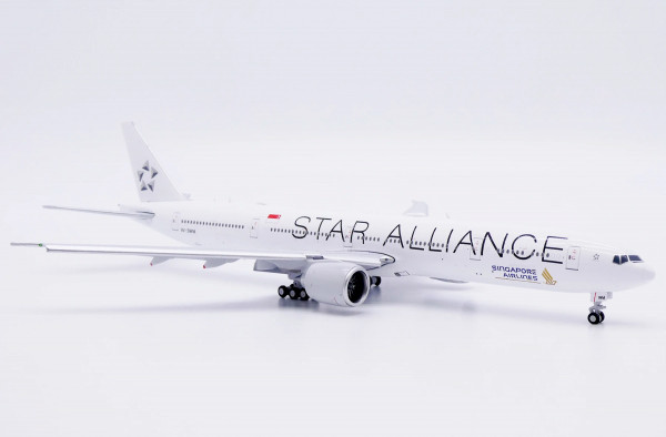 JC Wings Boeing 777-300ER Singapore "Star Alliance" Flaps Down 9V-SWM 1:400 Modellflugzeug