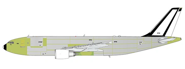 JC Wings Airbus A300-600R FedEx "Bare Metal" F-WWAF 1:400 Modellflugzeug