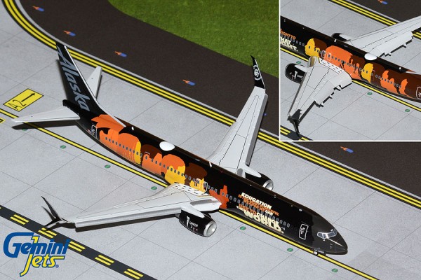 Boeing 737-900ER Alaska Airlines "Our Commitment" Flaps Down Version N492AS Scale 1/200