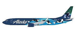 Boeing 737-MAX9 Alaska Airlines "West Coast Wonders" (Orcas Livery) N932AK Scale 1/400