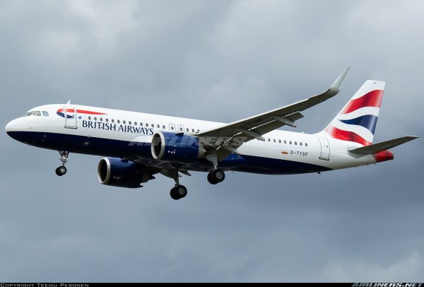 PPC Airbus A320neo British Airways G-TTSF 1:200 Modellflugzeug
