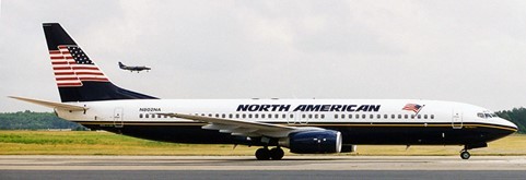 JC Wings Boeing 737-800 North American N802NA