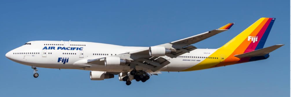 JC Wings Boeing 747-400 Air Pacific DQ-FJK 1:400 Modellflugzeug