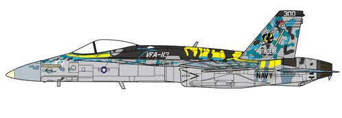 JC Wings McDonnell Douglas F/A-18C Hornet U.S. Navy USN VFA-113 Stingers, 2011 1:72 Modellflugzeug