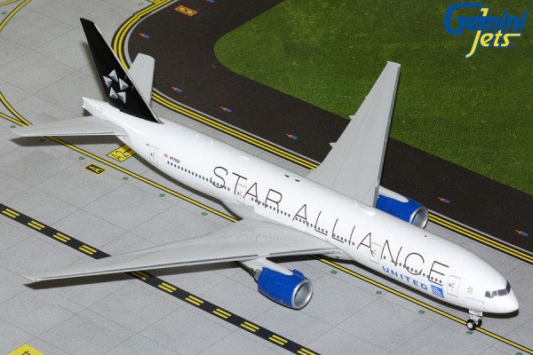 GeminiJets Boeing 777-200ER United "Star Alliance" N77022 1:200 Modellflugzeug
