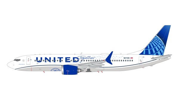 Boeing 737-MAX8 United Airlines "Being United"/"United Together" N27261 Scale 1/200