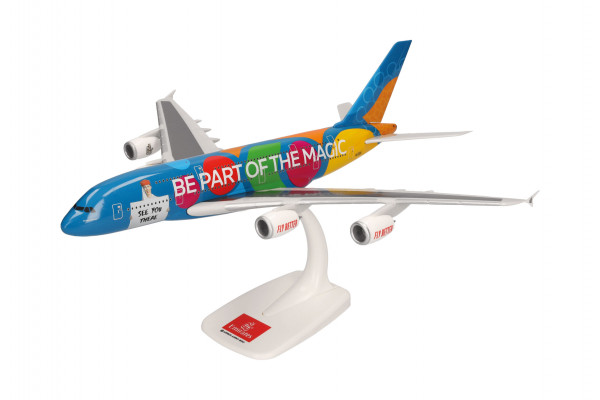 Herpa Snap-Fit Airbus A380-800 Emirates "Destination Dubai" A6-EEW 1:200 Modellflugzeug