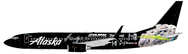 Boeing 737-800 Alaska Airlines "Star Wars" N538AS Scale 1/400