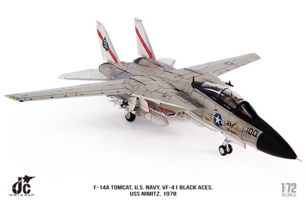 Grumman F-14A Tomcat U.S. NAVY VF-41 Black Aces 1978 Scale 1/72