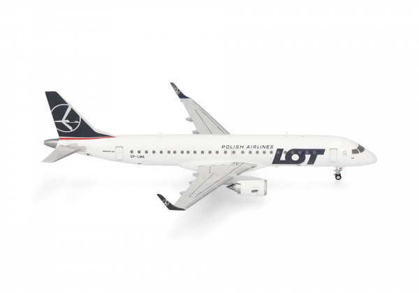 Herpa Wings Embraer 190 LOT Polish SP-LMA 1:200 Modellflugzeug