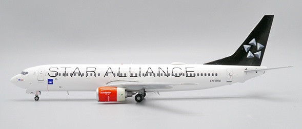 JC Wings Boeing 737-800 SAS Scandinavian "Star Alliance" LN-RRW 1:200 Modellflugzeug