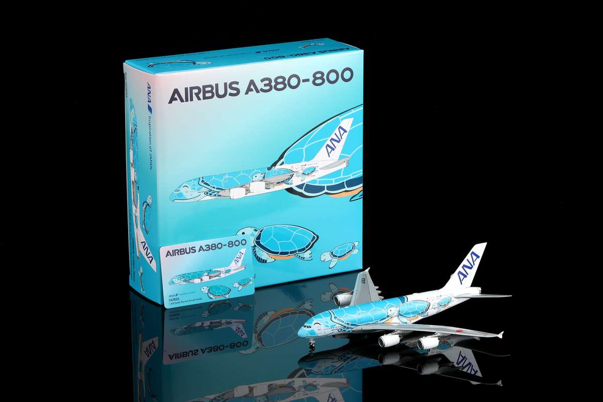 HX Models Airbus A380 All Nippon Flying Honu Kai JA382A 1:400
