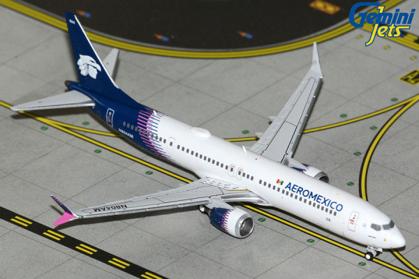 GeminiJets Boeing 737-MAX9 Aeroméxico 1:400 Modellflugzeug