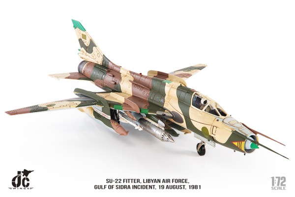 Sukhoi SU-22M Fitter Libyan Air Force, Gulf of Sidra incident, 19 August, 1981 Scale 1/72