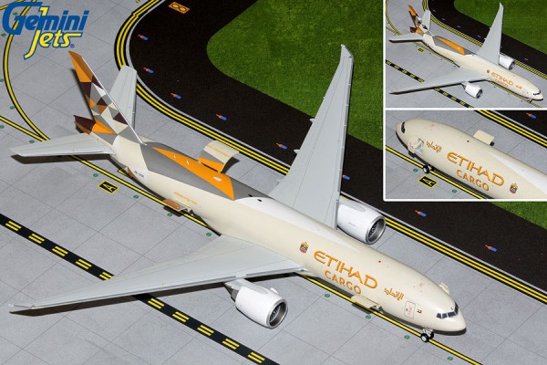 Boeing 777-200F Etihad Cargo A6-DDE Scale 1/200