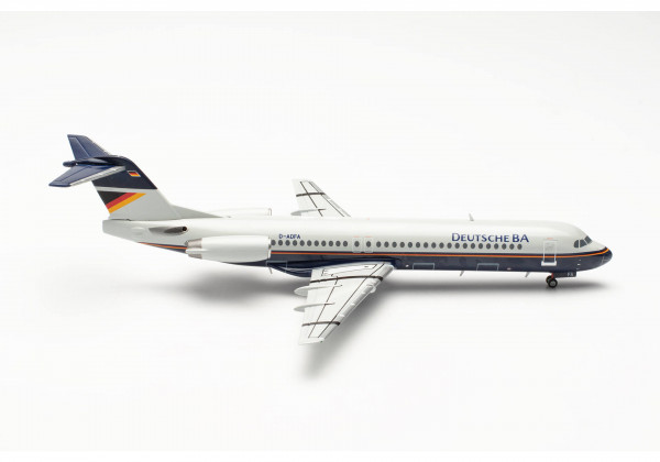 Herpa Wings Fokker 100 Deutsche BA D-ADFA 1:200 Modellflugzeug