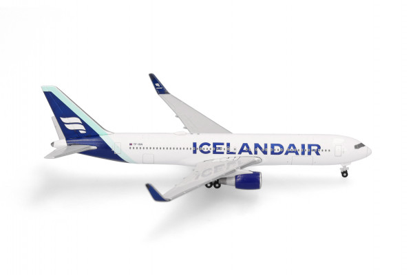 Herpa Wings Boeing 767-300 Icelandair "Borreal blue tail stripe" TF-ISN 1:500 Modellflugzeug
