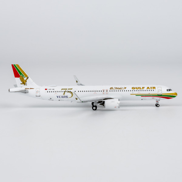 NG Model Airbus A321neo Gulf Air "75th Anniversary" A9C-NB 1:400 Modellflugzeug