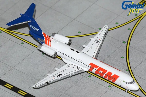 Gemini Fokker 100 TAM Linhas Aéreas PT-MRA 1:400 Modellflugzeug