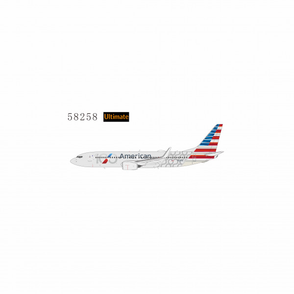 NG Model Boeing 737-800 American "100th Anniversary" Ultimate N840NN 1:400 Modellflugzeug
