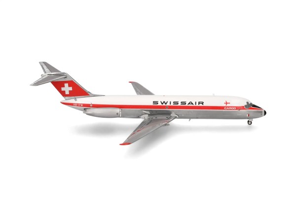 Herpa Wings McDonnell Douglas DC-9-30F Swissair "Payerne" HB-IFW 1:200 Modellflugzeug