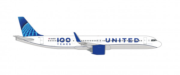 Herpa Wings Airbus A321neo United "100 Years" N44550 1:500 Modellflugzeug