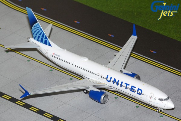 GeminiJets Boeing 737-MAX9 United N37555 1:200 Modellflugzeug