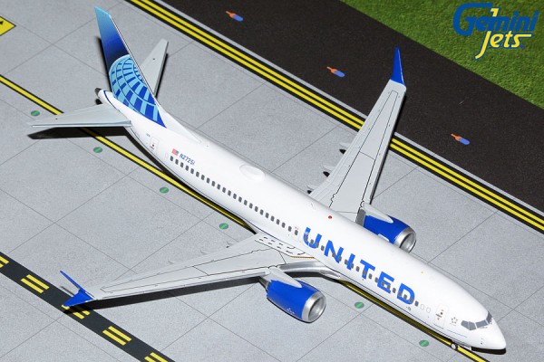 Boeing 737-MAX8 United Airlines new livery N27251 Scale 1/200