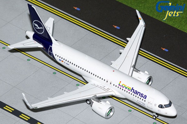Gemini Airbus A320neo Lufthansa "Lovehansa" D-AINY 1:200 Modellflugzeug