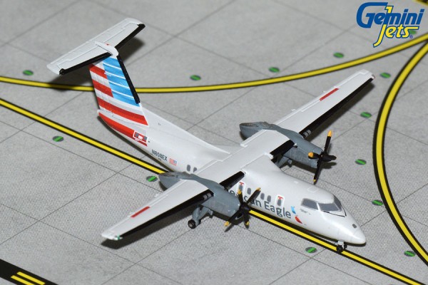 GeminiJets Bombardier Dash 8-100 American Eagle Piedmont N808EX 1:400 Modellflugzeug
