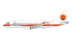 Embraer 175 Alaska Airlines "Horizon Air" retro livery N652MK Scale 1/200
