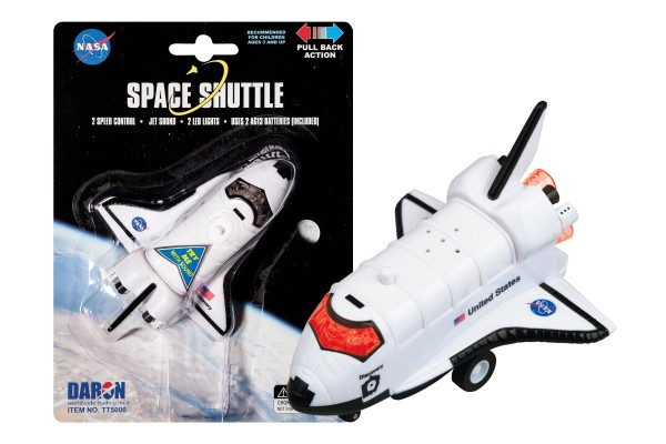 Space Shuttle Pull back plane w/Light & Sound