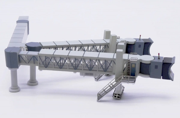 JC Wings Flughafen Fluggastbrücke Boeing 747 transparent 1:400