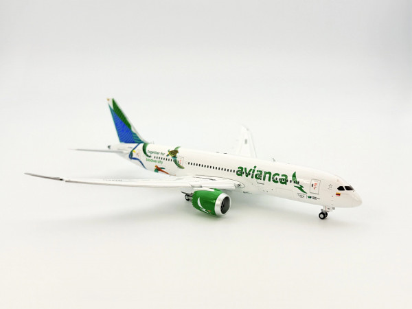 JC Wings Boeing 787-8 Avianca "Unidos por la Biodiversidad" Flaps Down N799AV 1:400 Modellflugzeug