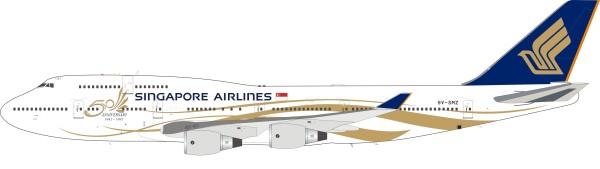 B-Models Boeing 747-400 Singapore "50th Anniversary" 9V-SMZ Modellflugzeug