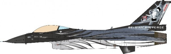 JC Wings Lockheed Martin F-16AM Fighting Falcon Belgian Air Force Solo Display 2021 1:72 Modellflugzeug