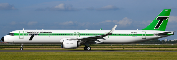 JC Wings Airbus A321neo Transavia "Retro" PH-YHD 1:400 Modellflugzeug