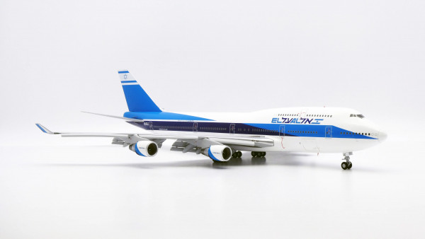 JC Wings Boeing 747-400 El Al Israel "OC" Flaps Down 4X-ELC 1:200 Modellflugzeug