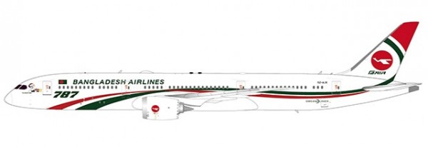 Boeing 787-9 Biman Bangladesh Airlines Flaps Down Version S2-AJX Scale 1/400