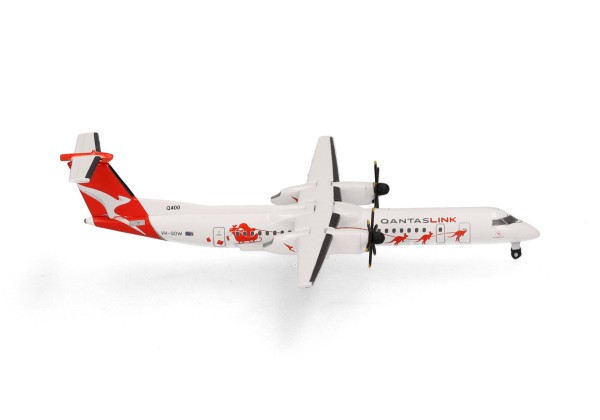 Herpa Wings Bombardier Dash8-Q400 QantasLink "Dasher-8" VH-QOW 1:500 Modellflugzeug