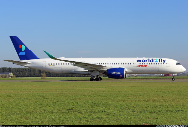 PPC Airbus A350-900 Corendon Airlines "World 2 Fly" EC-NZF 1:200 Modellflugzeug