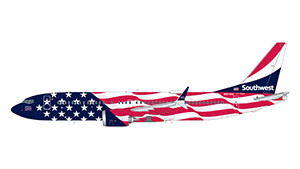 GeminiJets Boeing 737-MAX8 Southwest "Liberty One" N8719Q 1:200 Modellflugzeug