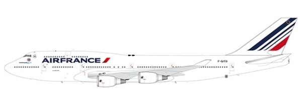 Boeing 747-400 Air France "Air France Loves 747" F-GITD Flaps Down Version Scale 1/200