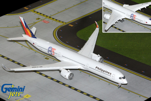 GeminiJets Airbus A350-1000 Philippine "85 Years," Flaps Down RP-C3510 1:200 Modellflugzeug