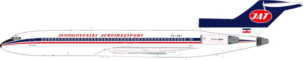 Boeing 727-200 JAT-Yugoslav Airlines YU-AKI Scale 1/200
