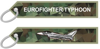 Key ring - Eurofighter Typhoon + Logo Camouflage 160 x 30 mm #