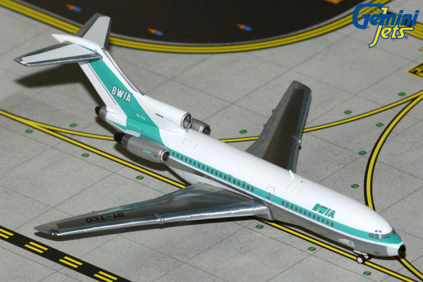 GeminiJets Boeing 727-100 BWIA British West Indian "1960s" 9Y-TCO 1:400 Modellflugzeug