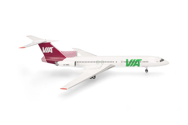 Herpa Wings Tupolev Tu-154M Air Via LZ-MIG 1:200 Modellflugzeug