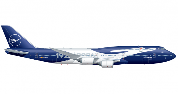 GeminiJets Boeing 747-8 Lufthansa "100th Anniversary" 1:400 Modellflugzeug